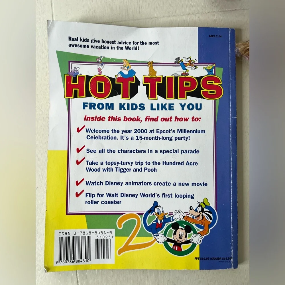 Vintage Birnbaum's Walt Disney World for Kids, 2000
